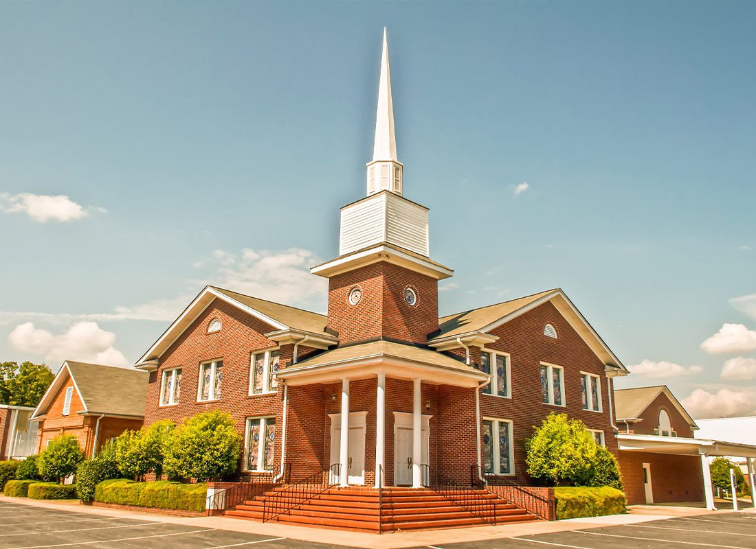 Insurance Solutions - Exterior of a Modern American Church